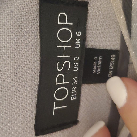 Top Shop Gray Blazer - Picture 3 of 6